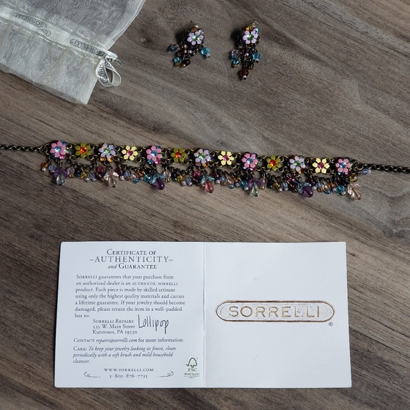 *SOLD* Sorrelli Lollipop Necklace Earring Jewelry - Picture 2 of 6